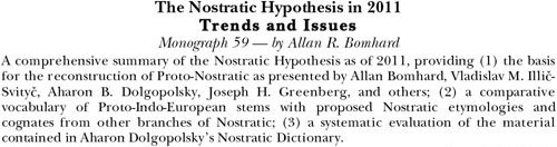 The Nostratic Hypotheses in 2011